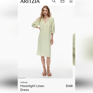 Artzia linen dress brand new